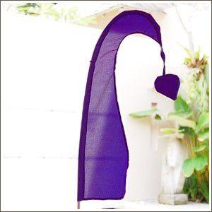 アジアン雑貨 カラフルで形のかわいいウングルウングル 旗 パープル アジア工房 10231 | ブランド登録なし | 01