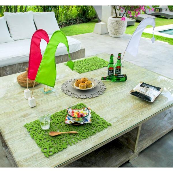 アジアン雑貨 カラフルで形のかわいいウングルウングル 旗 パープル アジア工房 10231 | ブランド登録なし | 04