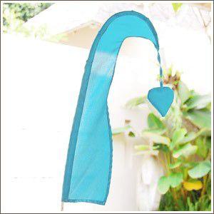 アジアン雑貨 カラフルで形のかわいいウングルウングル 旗 ブルー アジア工房 10232 | ブランド登録なし | 01