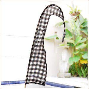 アジアン雑貨 カラフルで形のかわいいウングルウングル 旗 ブラック×ホワイト アジア工房 10234 | ブランド登録なし | 01