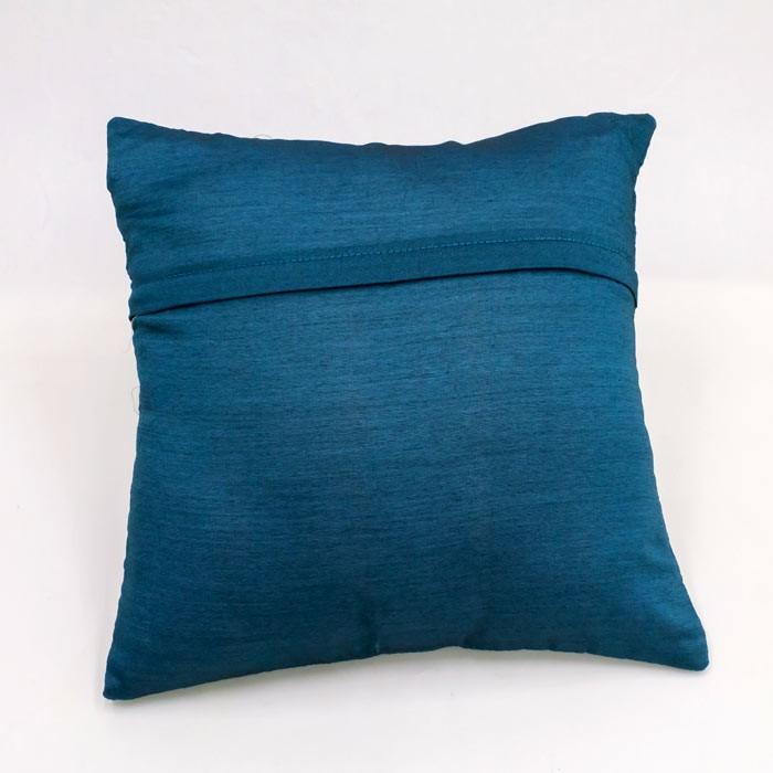 クッションカバー 40×40cm アジアン おしゃれ 正方形 刺繍 椅子 クッション モダン アジアン雑貨 バリ雑貨 ブルー 青 アジア工房 10271 | ブランド登録なし | 01