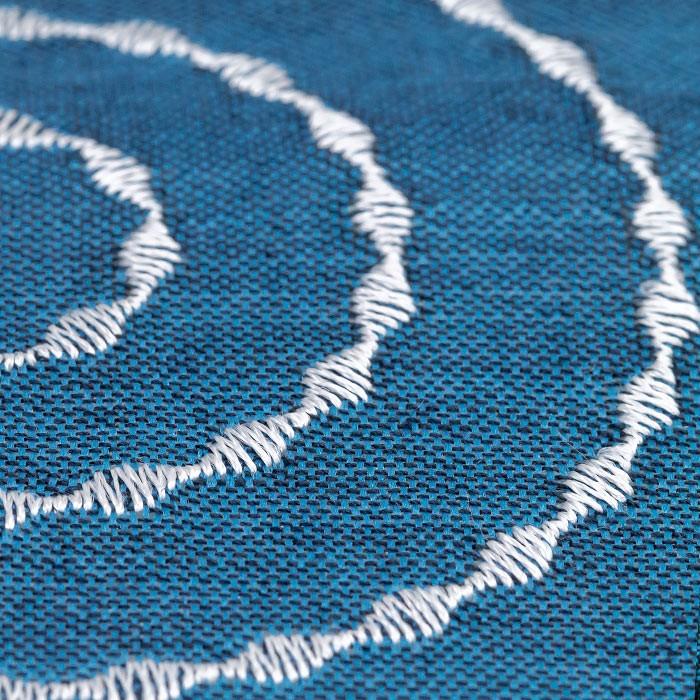 クッションカバー 40×40cm アジアン おしゃれ 正方形 刺繍 椅子 クッション モダン アジアン雑貨 バリ雑貨 ブルー 青 アジア工房 10271 | ブランド登録なし | 05