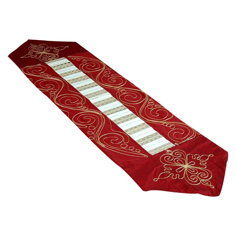 タペストリー 壁掛け テーブルランナー 赤 リビング アジアン雑貨 インテリア エスニック おしゃれ 刺繍 10282 | ブランド登録なし | 10