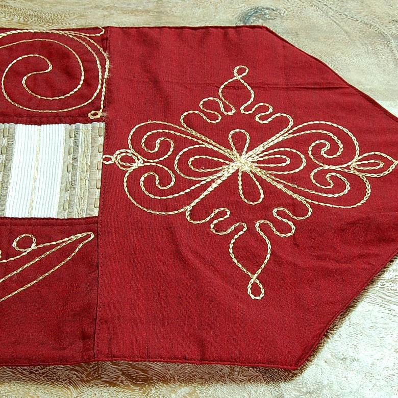 タペストリー 壁掛け テーブルランナー 赤 リビング アジアン雑貨 インテリア エスニック おしゃれ 刺繍 10282 | ブランド登録なし | 06