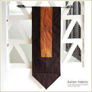 アジアン雑貨 渦巻きのような刺繍が可愛いタペストリー アジア工房 10283 | ブランド登録なし