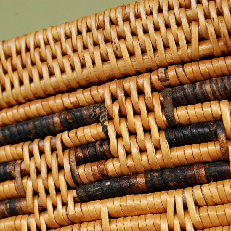 バスケット 壺型 収納 かご フタ付き 収納バスケット 見えない 蓋付き おしゃれ 収納ケース 大容量 アジアン バリ アタ 雑貨 10291 | ブランド登録なし | 11