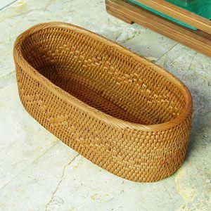 アジアン雑貨 アタ製楕円形小物入れケース アジア工房 10306 | ブランド登録なし | 02