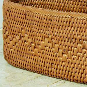 アジアン雑貨 アタ製楕円形小物入れケース アジア工房 10306 | ブランド登録なし | 03