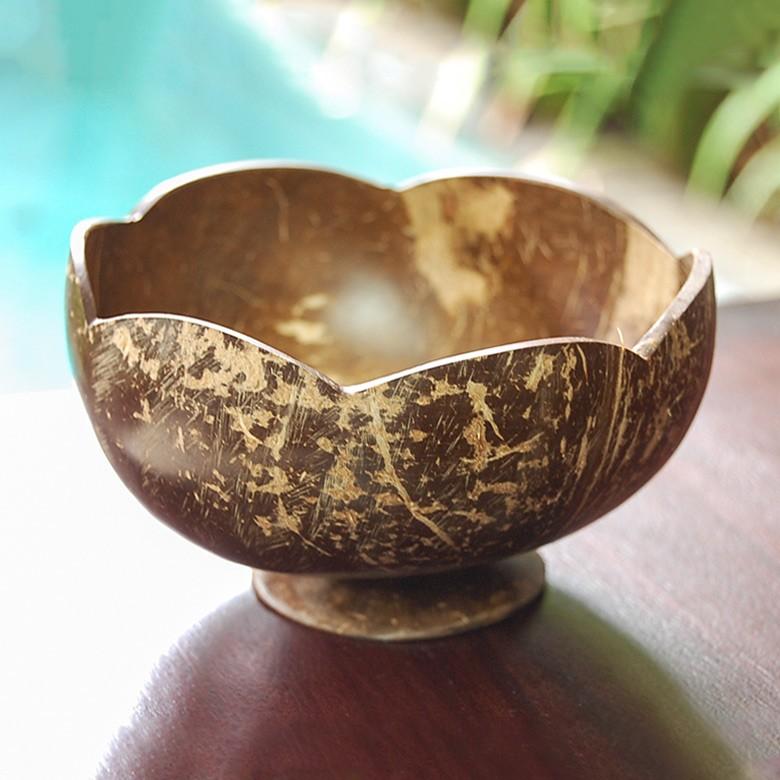 ボウル デコレーショントレー 小物入れ 置物 オブジェ 収納 卓上 ココナッツウッド アジアン バリ雑貨 おしゃれ 10359 | ブランド登録なし