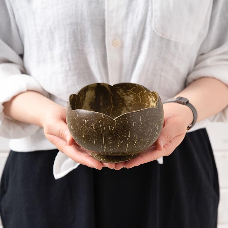 ボウル デコレーショントレー 小物入れ 置物 オブジェ 収納 卓上 ココナッツウッド アジアン バリ雑貨 おしゃれ 10359 | ブランド登録なし | 01