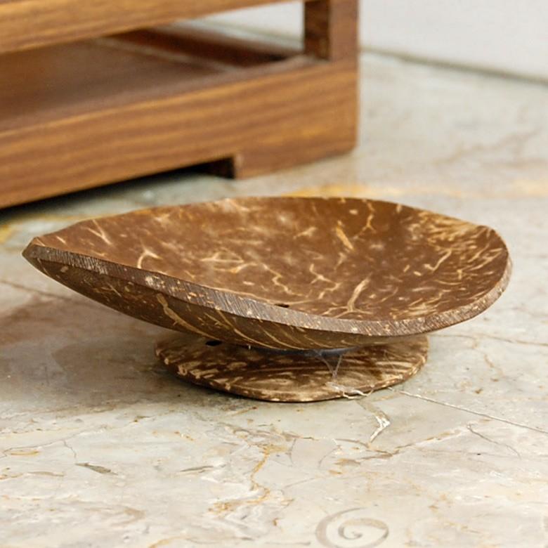 ソープディッシュ 石鹸トレー 船形 石鹸置き アジアン バリ雑貨 ココナッツ ナチュラル おしゃれ 浴室 洗面所 10431 | ブランド登録なし | 06