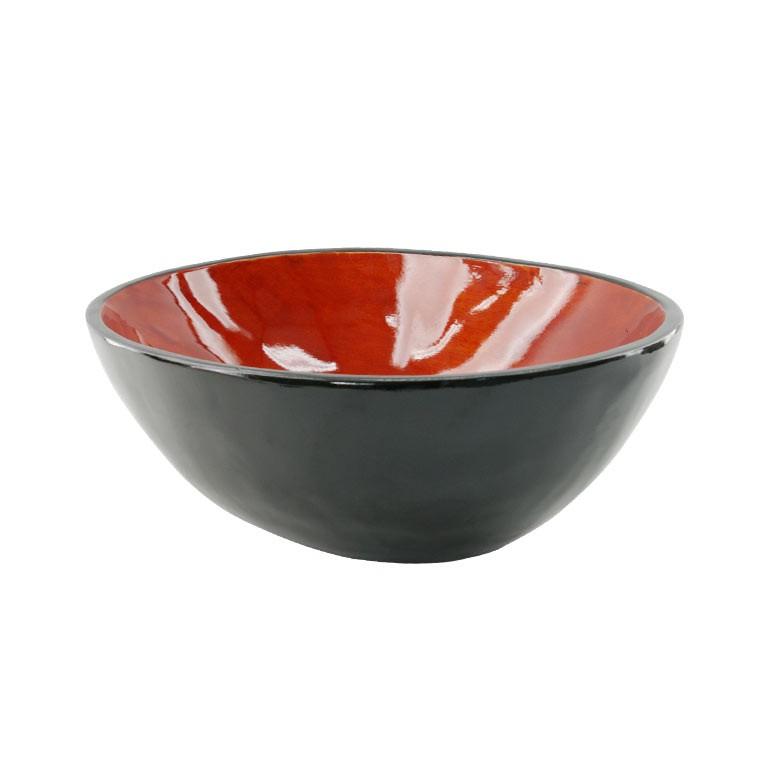 アジアン雑貨 ウッドの赤いスパボウル 楕円形 アジア工房 10480 | ブランド登録なし | 06