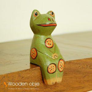 アジアン雑貨 大きなお口のカエルオブジェ アジア工房 10499 | ブランド登録なし | 01