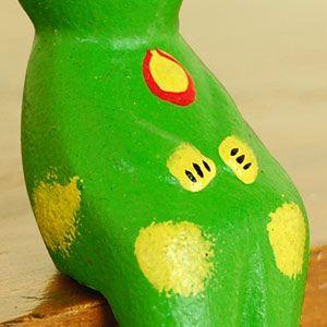 アジアン雑貨 首をかしげたカエルのオブジェ アジア工房 10500 | ブランド登録なし | 03