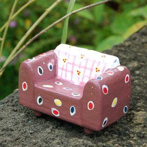 アジアン雑貨 木彫りソファ ブラウン アジア工房 10519 | ブランド登録なし