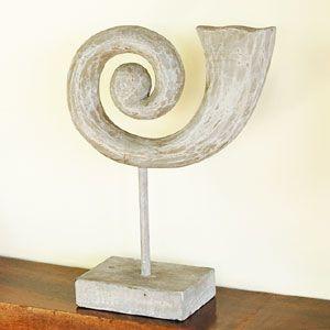 アジアン雑貨 木彫りのアジアンオブジェ プリミティブスパイラル 10520 | ブランド登録なし | 02