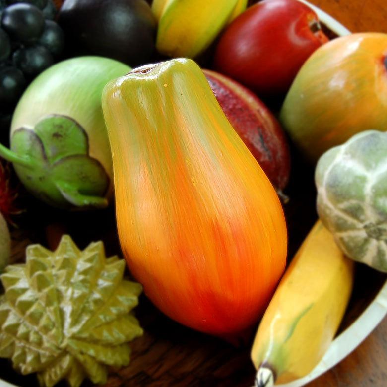 アジアン雑貨 木彫りフルーツ パパイヤ アジア工房 10528 | ブランド登録なし