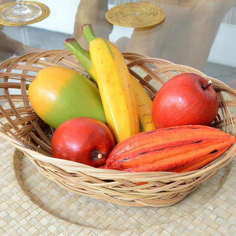 アジアン雑貨 木彫りフルーツ リンゴ アジア工房 10532 | ブランド登録なし | 02