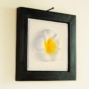 アジアン雑貨 立体的なプルメリアが可愛いアジアンレリーフ シングルタイプM アジア工房 10545 | ブランド登録なし | 01