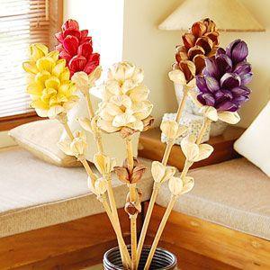 アートプランツ 造花 アートフラワー コーンリーフブロッサム 5色展開 花 飾り バリ オブジェ アジアン 雑貨 フェイク リゾート インテリア アジア工房 1057 | ブランド登録なし