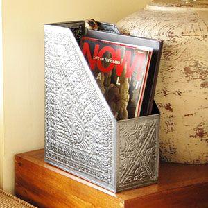 アジアン雑貨 アジアン雑貨 アルミ製マガジンスタンド アジア工房 10582 | ブランド登録なし | 01