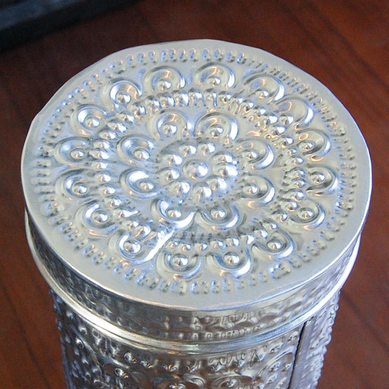 収納ケース アルミ 筒型 小物入れ ペンケース お香入れ バリ雑貨 アジアン 缶 BOX おしゃれ シルバー 10583 | ブランド登録なし | 02