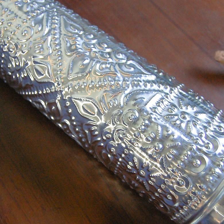 収納ケース アルミ 筒型 小物入れ ペンケース お香入れ バリ雑貨 アジアン 缶 BOX おしゃれ シルバー 10583 | ブランド登録なし | 05