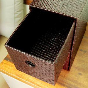 アジアン雑貨 パンダンの四角い収納ボックスケース アジア工房 10653 | ブランド登録なし | 02