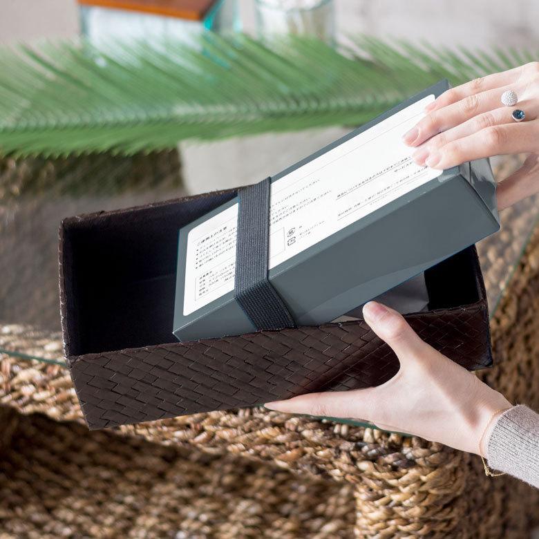 ティッシュケース アジアン雑貨 パンダン 底なしタイプ キャビティタイプ ブラウン  おしゃれ エスニック アジア工房 10658 | ブランド登録なし | 03