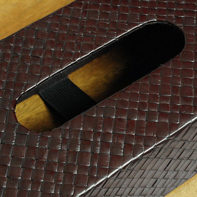 ティッシュケース アジアン雑貨 パンダン 底なしタイプ キャビティタイプ ブラウン  おしゃれ エスニック アジア工房 10658 | ブランド登録なし | 08