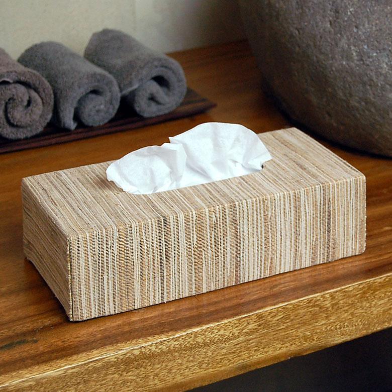 ティッシュケース アジアン雑貨 ウォーターヒヤシンス 底なしタイプ アジア工房 10659 | ELEMENTS（インテリア） | 12