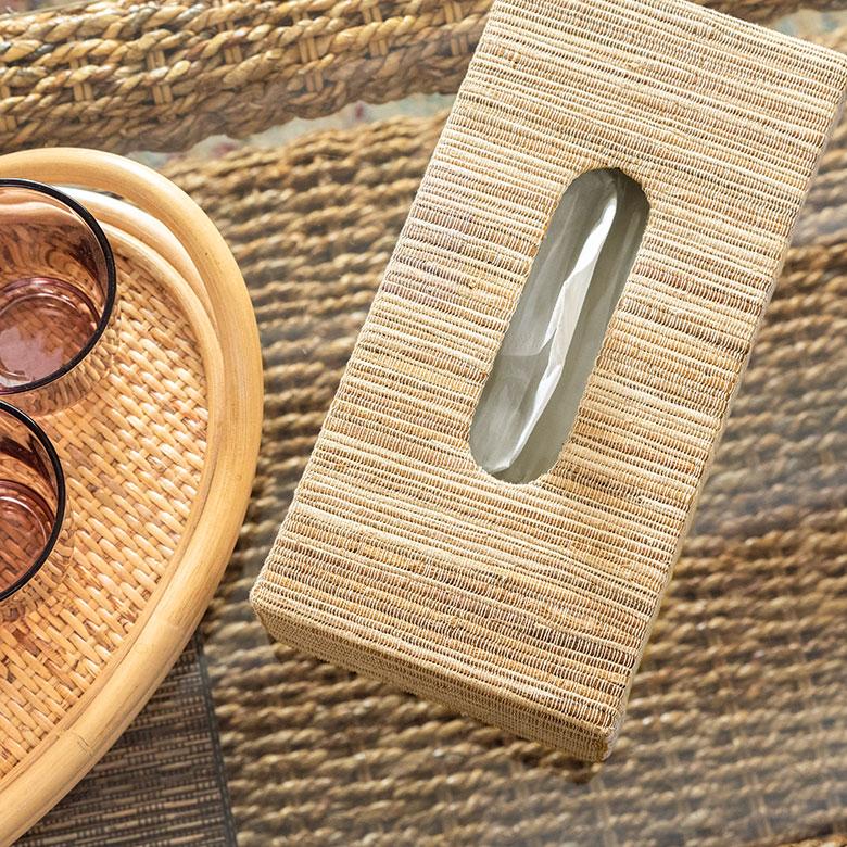 ティッシュケース アジアン雑貨 ウォーターヒヤシンス 底なしタイプ アジア工房 10659 | ELEMENTS（インテリア） | 04