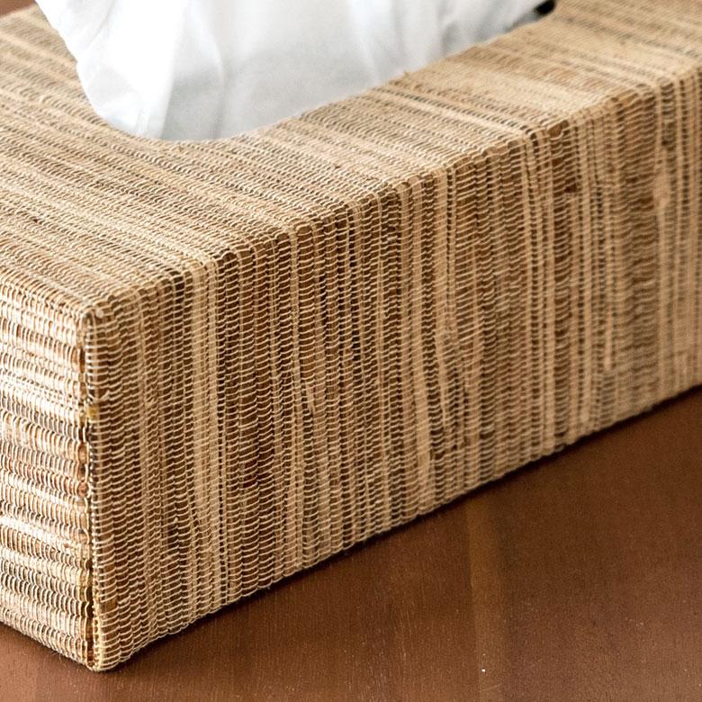 ティッシュケース アジアン雑貨 ウォーターヒヤシンス 底なしタイプ アジア工房 10659 | ELEMENTS（インテリア） | 07