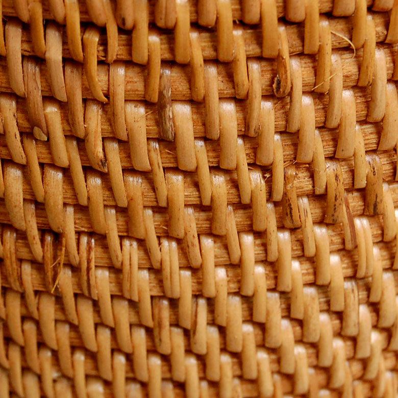 ラタンで編まれた丸いバスケット 丸形 円形 丸い 見えない ダストボックス くずかご ダストボックス ごみばこ 鉢カバー 縦型 アジアン 10687 | ブランド登録なし | 01