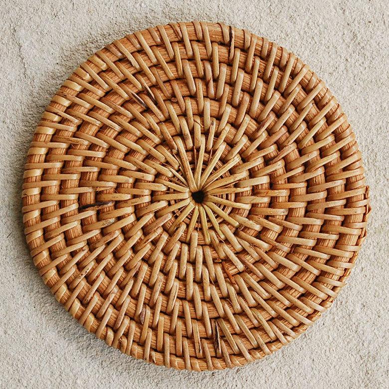 コースター おしゃれ ラウンド 丸 アジアン 天然素材 カフェ 店舗 ホテル 旅館 バリ 雑貨 アジア工房 10690 | ELEMENTS（インテリア） | 02