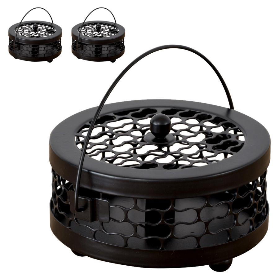 蚊取り線香入れ 蚊取り線香ホルダー 蚊取り線香立て おしゃれ 3個セット 蚊取り線香 蚊遣り 蚊やり スチール製 ブラック 黒 虫よけ対策 アジア工房 10770-3 | ブランド登録なし | 16