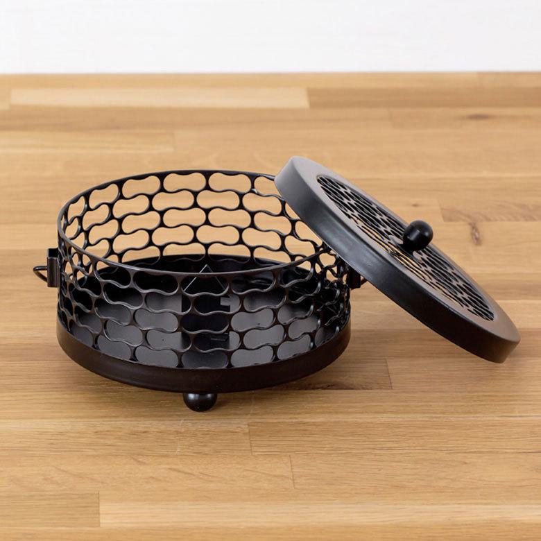 蚊取り線香ホルダー 蚊取り線香入れ 立て おしゃれ ガラス スチール 黒 アウト ドア 虫除けインテリア アジア工房 10770 | ELEMENTS（インテリア） | 05