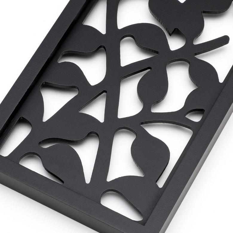 アートパネル レリーフ 壁掛け 木製 約20×40cm リーフ 植物 壁飾り 木彫り 彫刻 モダン アジアン雑貨 バリ雑貨 エスニック 10777 | ブランド登録なし | 01