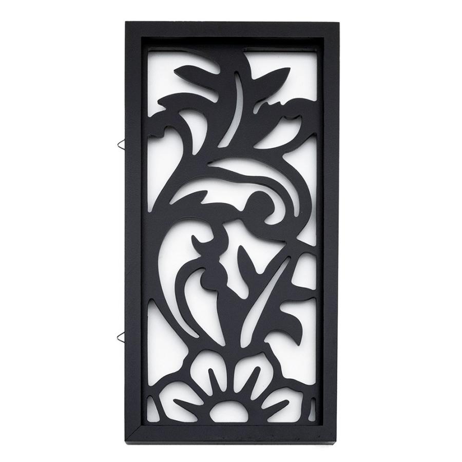 アートパネル 壁掛け 木製 壁飾り 約20×40cm リゾート 南国 木彫り 彫刻 モダン アジアン雑貨 バリ雑貨 エスニック 10779 | ブランド登録なし | 13