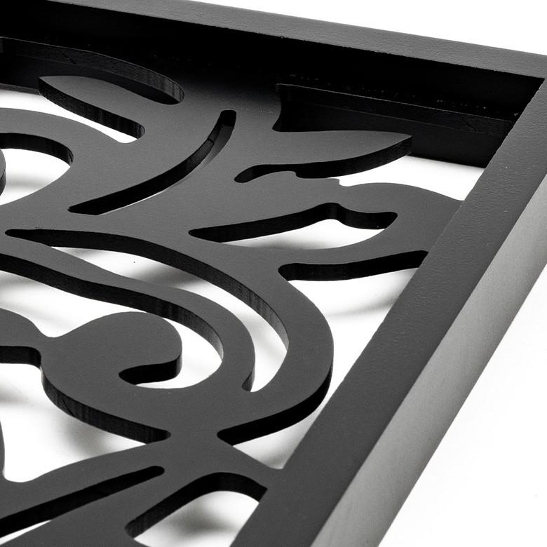 アートパネル 壁掛け 木製 壁飾り 約20×40cm リゾート 南国 木彫り 彫刻 モダン アジアン雑貨 バリ雑貨 エスニック 10779 | ブランド登録なし | 04