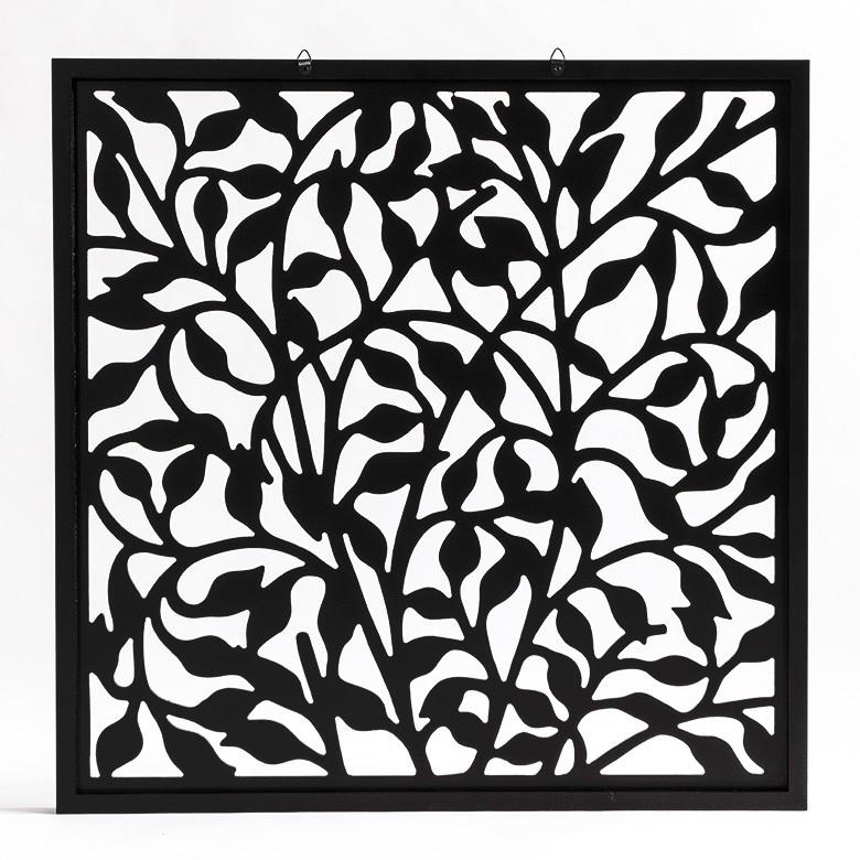 アートパネル 壁掛け レリーフ 木製 約60×60cm リーフ 植物 壁飾り 木彫り 彫刻 モダン アジアン雑貨 バリ雑貨 おしゃれ 10781|ELEMENTS|07