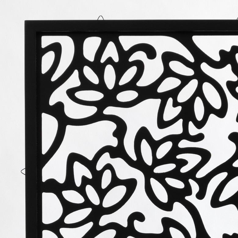 アートパネル レリーフ 長方形 ロータス 約40x80cm 彫刻 木彫り風 木製 ウォールパネル アジアン おしゃれ 10784 | ブランド登録なし | 02