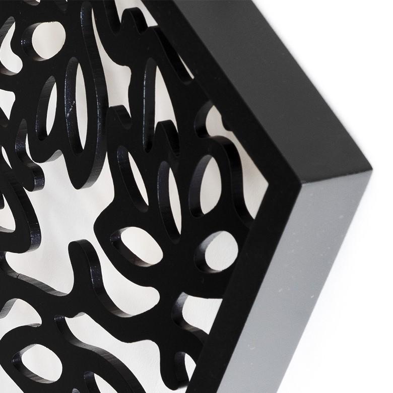 アートパネル レリーフ 長方形 ロータス 約40x80cm 彫刻 木彫り風 木製 ウォールパネル アジアン おしゃれ 10784 | ブランド登録なし | 03