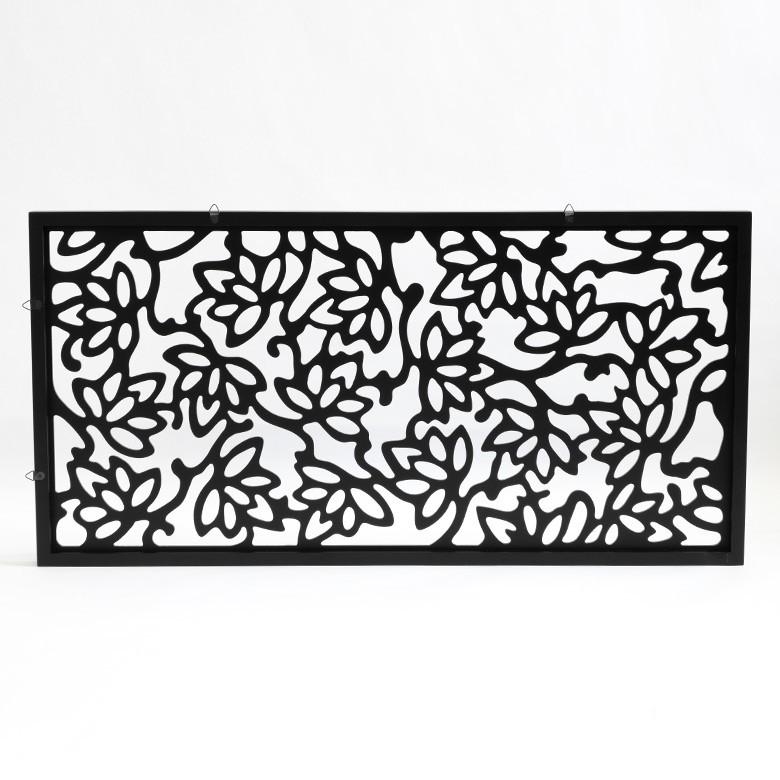 アートパネル レリーフ 長方形 ロータス 約40x80cm 彫刻 木彫り風 木製 ウォールパネル アジアン おしゃれ 10784 | ブランド登録なし | 09