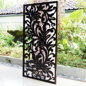 アートパネル レリーフ アジアン雑貨 南国リゾートの雰囲気を描いた長方形の大きな 60x120cm アジア工房 10791 | ブランド登録なし