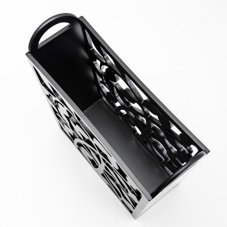 マガジンラック 彫刻アート オブジェ 収納 モダン インテリア 彫刻風 リビング レリーフモチーフ マガジン 新聞 本 おしゃれ 10801 | ブランド登録なし | 02