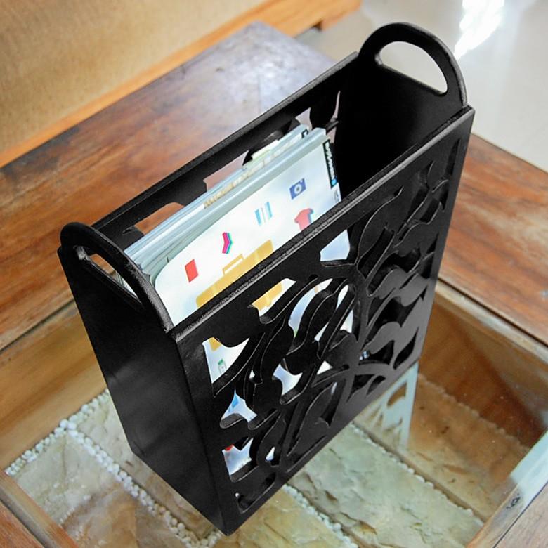 マガジンラック 彫刻アート オブジェ 収納 モダン インテリア 彫刻風 リビング レリーフモチーフ マガジン 新聞 本 おしゃれ 10801 | ブランド登録なし | 03