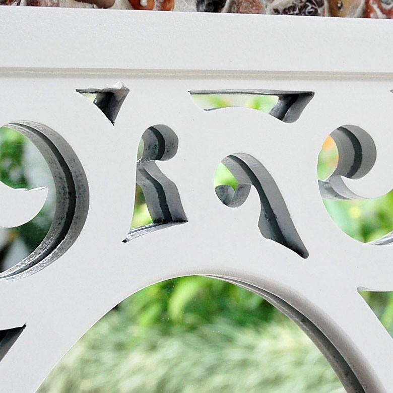 アジアン雑貨 オリエンタルな模様のアートミラー ホワイト 10806 | ブランド登録なし | 02