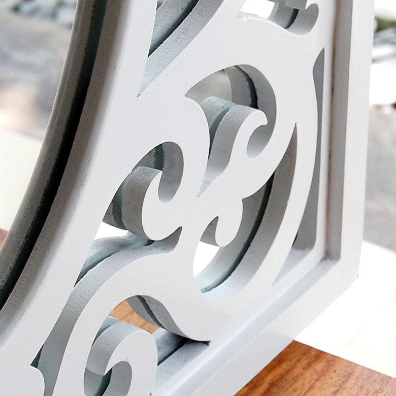 アジアン雑貨 オリエンタルな模様のアートミラー ホワイト 10806 | ブランド登録なし | 06