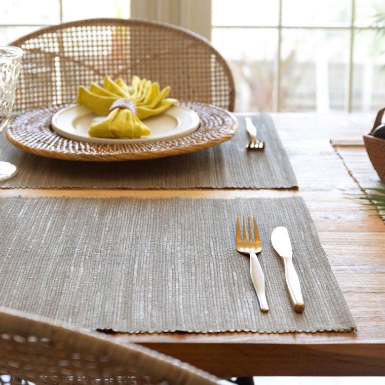 ランチョンマット アジアン テーブルウェア テーブルマット おしゃれ ウォーターヒヤシンス アジアン雑貨 アジア工房 キッチン用品 10814 | ブランド登録なし | 07